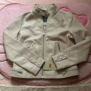 Levi’s Light Pink Faux Leather Jacket
